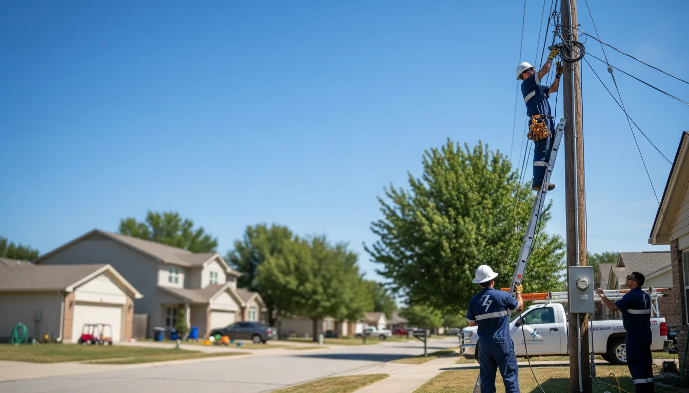 Residential electrician providing installation services in Roseville, MI